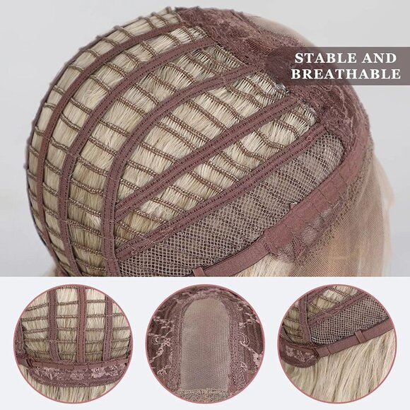 Ombre Ash Blonde Wig - Picture 4 of 6